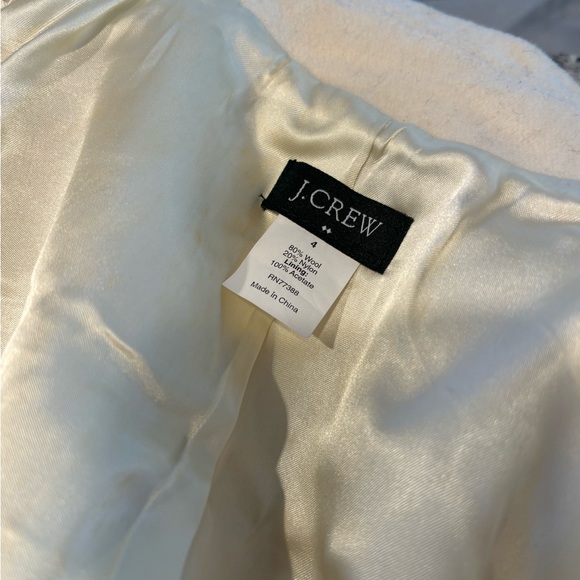 J Crew wool blend double cloth coat NWT size 2 - Picture 3 of 7